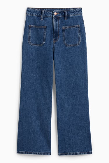 Femei - Loose fit jeans - talie înaltă - denim-albastru