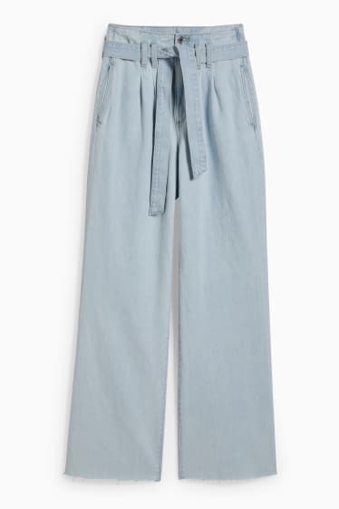 Dámské - Loose fit jeans - high waist - džíny - světle modré