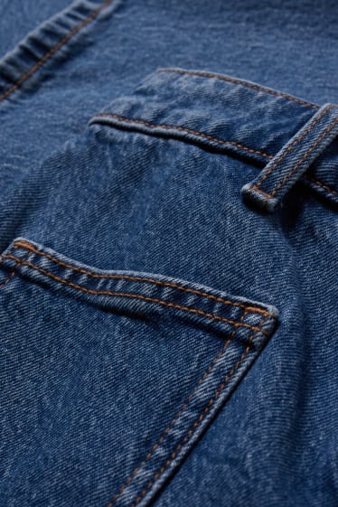 Damen - Loose Fit Jeans - High Waist - jeansblau