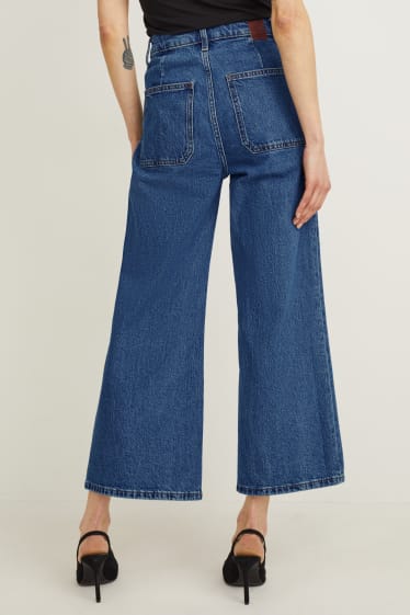 Damen - Loose Fit Jeans - High Waist - jeansblau