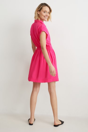 Femmes - Robe-chemisier - rose