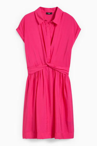 Femmes - Robe-chemisier - rose