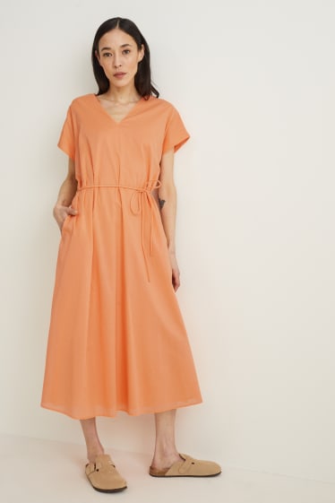 Women - Dress - orange