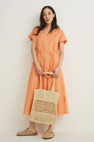 Damen - Kleid - orange