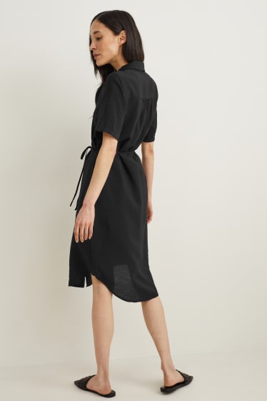Femmes - Robe-chemisier - noir