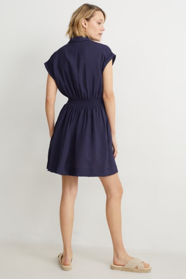 Donna - Vestito a blusa - blu scuro