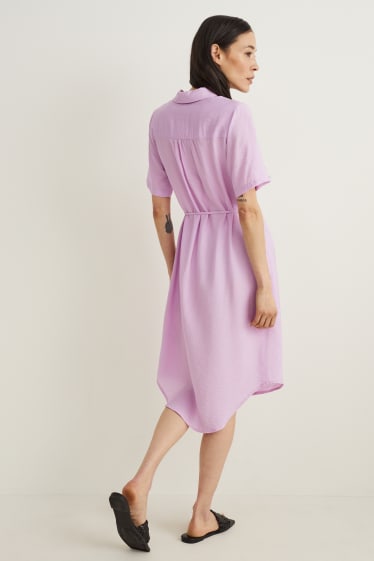 Mujer - Vestido camisero - lila