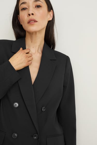 Femmes - Blazer de bureau - relaxed fit - noir