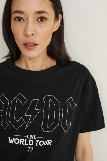 Femmes - T-shirt - AC/DC - noir