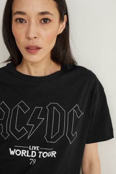 Damen - T-Shirt - AC/DC - schwarz