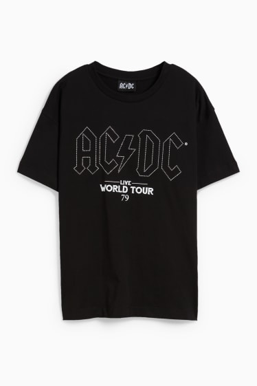 Damen - T-Shirt - AC/DC - schwarz