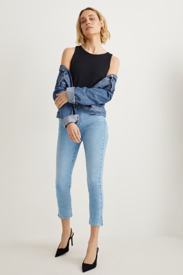 Donna - Slim jeans - vita alta - jeans azzurro