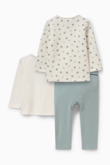 Babys - Baby-Outfit - 3 teilig - cremeweiß