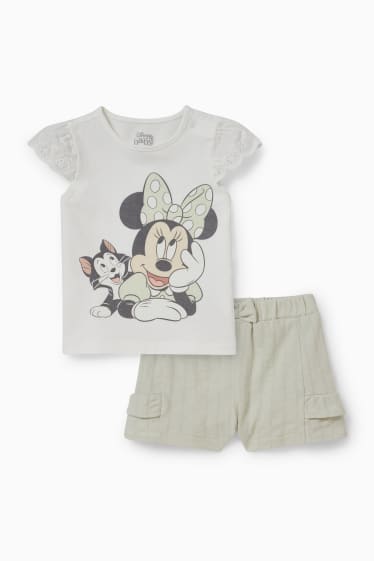 Babys - Minnie Maus - Baby-Outfit - 2 teilig - hellgrün