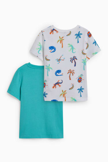 Nen/a - Paquet de 2 - samarreta de màniga curta - turquesa