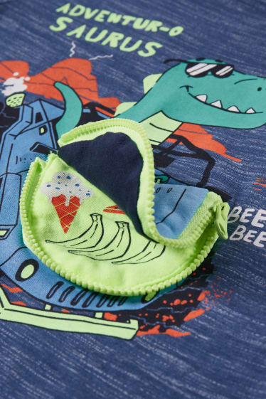 Kinder Jungen - Dino - Kurzarmshirt - blau
