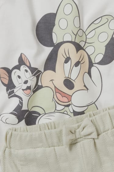 Babys - Minnie Maus - Baby-Outfit - 2 teilig - hellgrün