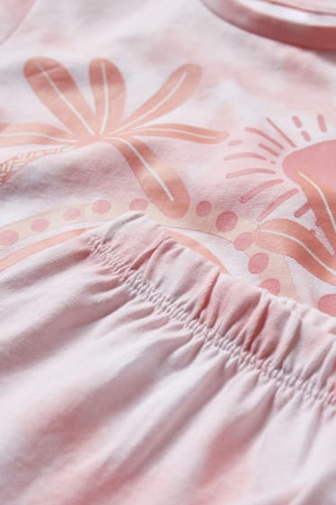 Dětské - Letní pyžamo - 2dílné - růžová