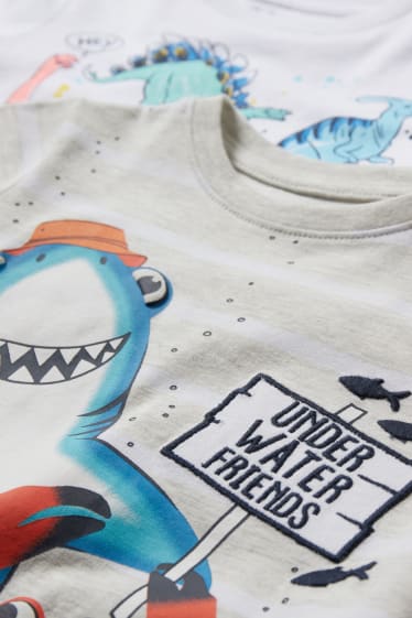 Enfants garçons - Lot de 2 - T-shirts - blanc