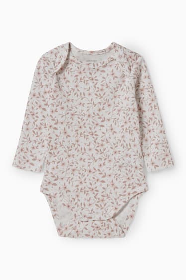 Baby Mädchen - Strampler-Set - 2 teilig - hellbeige