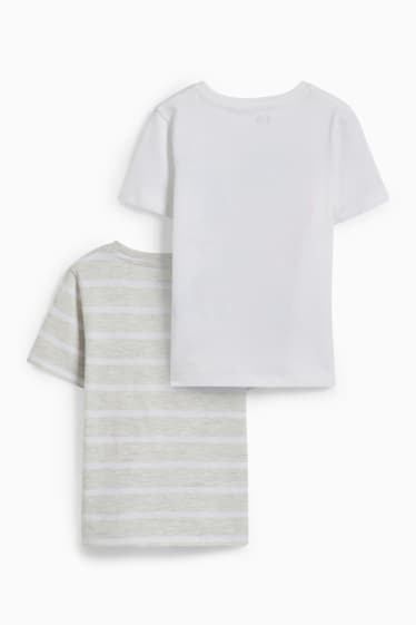 Kinder - Multipack 2er - Kurzarmshirt - weiß