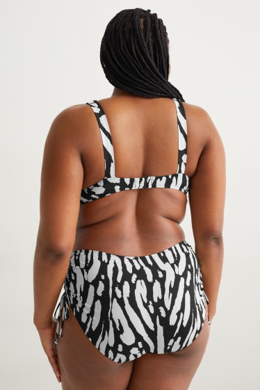 Femmes - Bas de bikini - mid waist - LYCRA® XTRA LIFE™ - à motif - noir / blanc