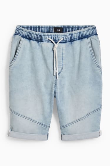 Herren - Jeans-Shorts - LYCRA® - helljeansblau