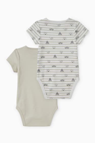 Unisex - Set van 2 - Winnie de Poeh - rompertje - lichtgroen