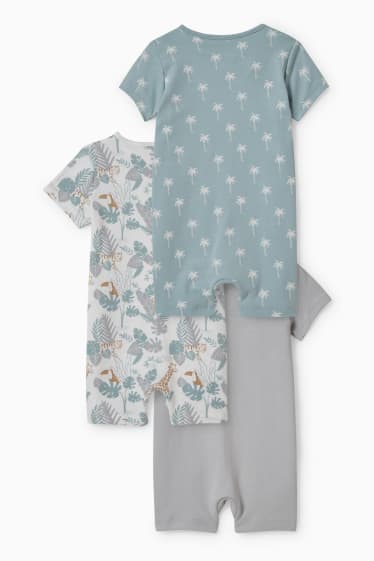 Babys - Set van 3 - babypyjama - grijs