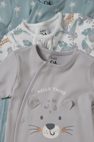 Baby Boys - Multipack of 3 - baby sleepsuit - gray