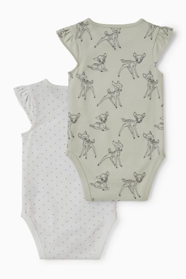 Bébés filles - Lot de 2 - Bambi - bodys bébé - blanc
