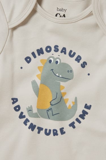 Nadó nen - Paquet de 7 - dinosaures - bodi per a nadó - gris