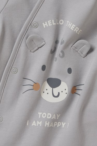 Baby Boys - Multipack of 3 - baby sleepsuit - gray