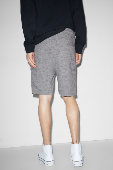 Heren - Sweatshort - grijs-mix