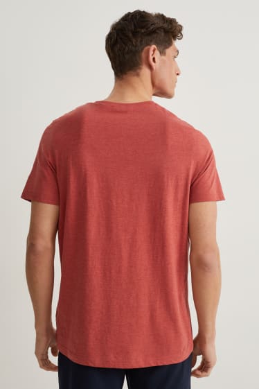 Hombre - Camiseta - rojo oscuro