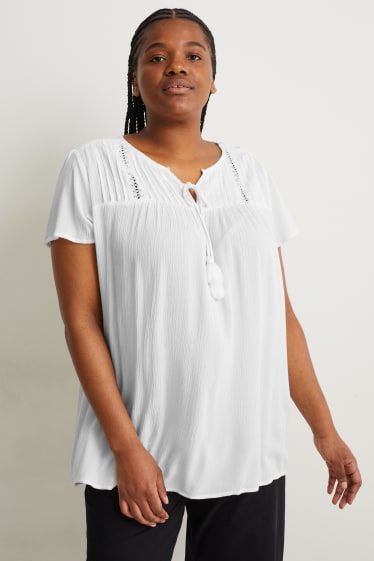 Donna - Blusa - bianco crema