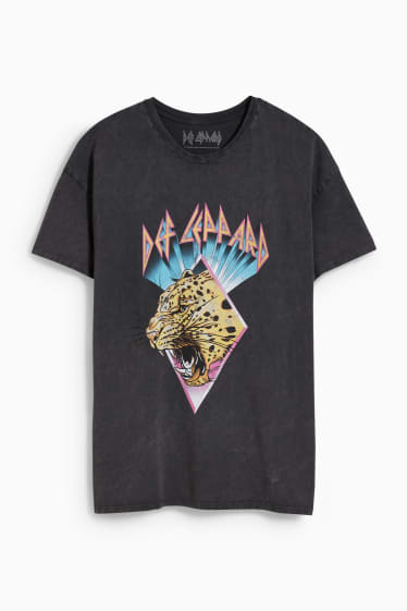 Dona - CLOCKHOUSE - samarreta - Def Leppard - negre