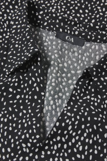 Femmes - Robe-chemisier - à motif - noir