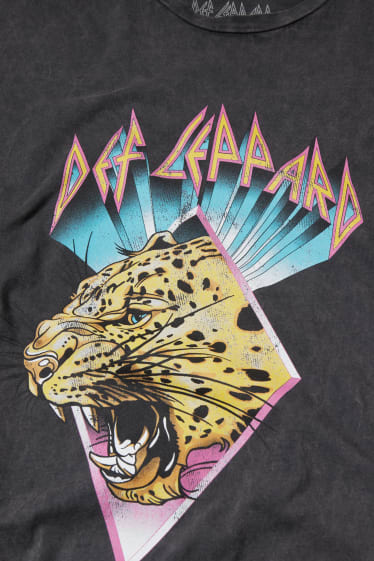 Dona - CLOCKHOUSE - samarreta - Def Leppard - negre