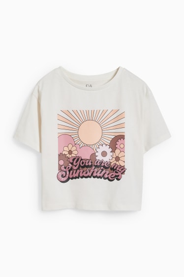Bambine - Maglia a maniche corte - bianco crema