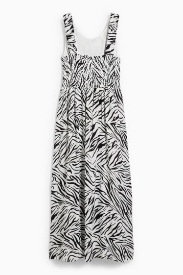 Femmes - Robe basique fit & flare - à motif - noir / blanc