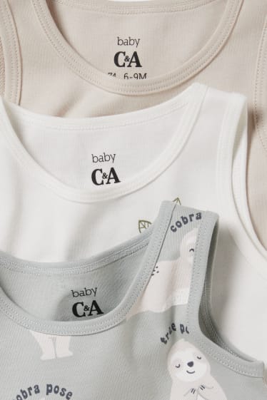 Unisex - Paquet de 3 - bodi per a nadó - gris