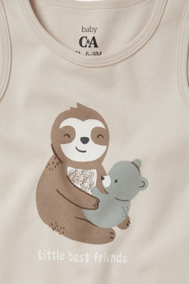 Unisex - Paquet de 3 - bodi per a nadó - gris