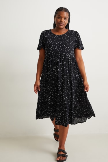 Femmes - Robe - à motif - noir