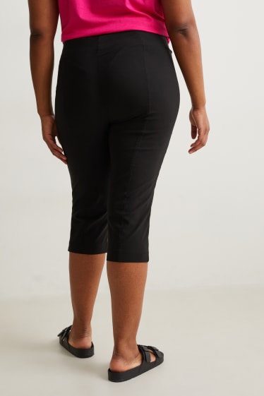 Mujer - Pantalón pirata - mid waist - LYCRA® - negro