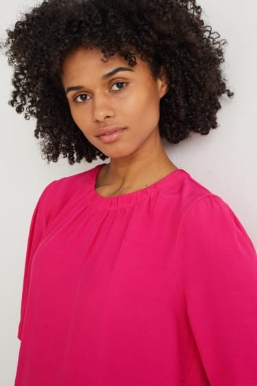 Donna - Blusa basic - fucsia