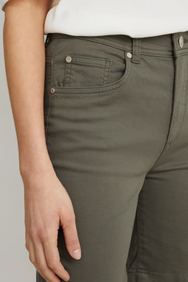 Femmes - Bermuda en jean - mid waist - vert foncé