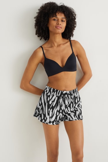 Femmes - Short de bain - LYCRA® XTRA LIFE™ - noir / blanc