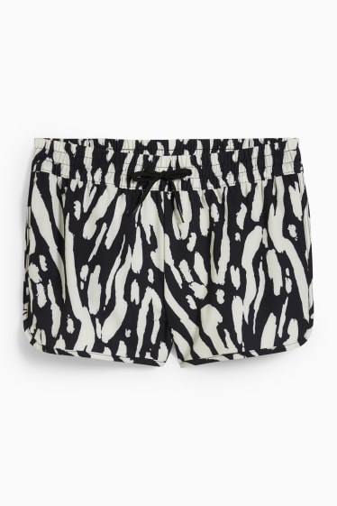 Donna - Shorts da mare - LYCRA® XTRA LIFE™ - nero / bianco