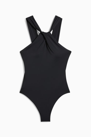 Dámské - Jednodílné dámské plavky - s vycpávkami - LYCRA® XTRA LIFE™ - černá